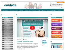 Tablet Screenshot of cuidatecv.es